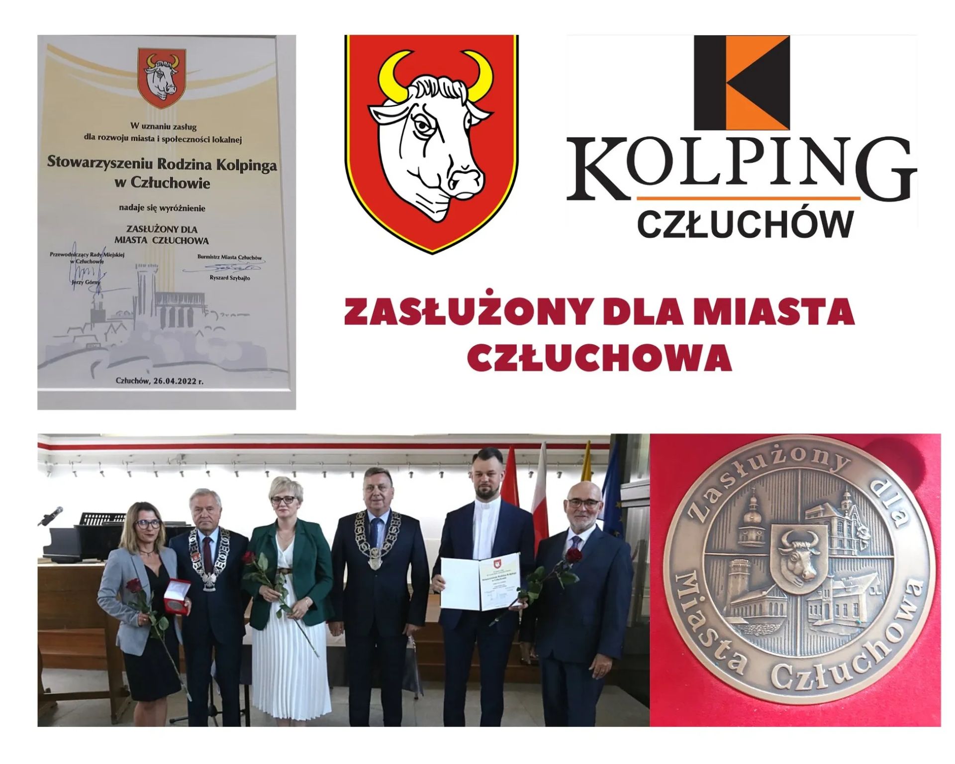 Wyróżnienie "Zasłużony dla Miasta Człuchowa"